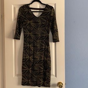 Cloth & People Sparkly Form Fitting Dress